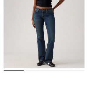 Levi's Dark Blue Women's Boot Cut Jeans low rise